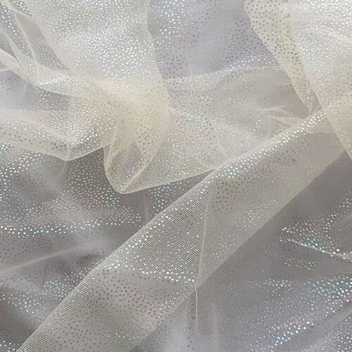 Soft Glitter Sequin Tulle Fabric Nylon Mesh Fabric for Dress,Pink,White,Beige,Grey,Purple,by the meter