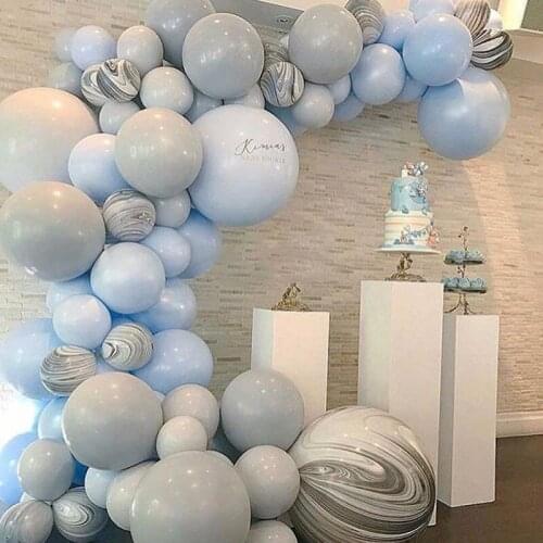 Macaron Gray Balloon Irregular Latex Balloon Combination Set Birthday Wedding Room Party Decoration