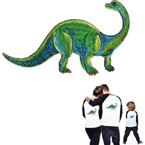 Clothing Diy Embroidery Biker Patch 171mm Dinosaur Deal with it Iron on Patches for Clothes Stickers Strange things FreeShipping