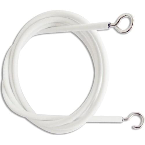 Net Hang 2m Curtain Wire Window Cord Cable String Set With 5 Fish Eyes 5 Hooks X7YD