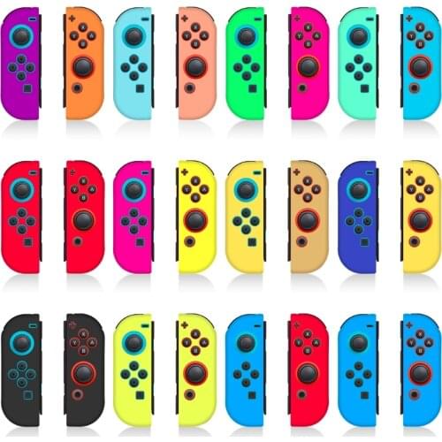 Silicone Rubber Skin Case Cover For Nintendo Switch JoyCon Controller For Nintendoswitch NX NS Joycon Grip