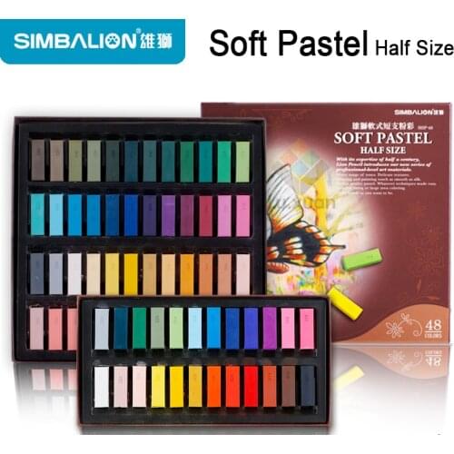 SIMBALION soft Pastel 24 and 48 colors Master Pastel DIY dye Hair Colored Chalk graffiti sketch Art design drawing Supplies