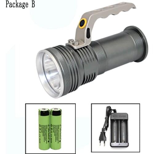 XPE Q5 led 3800LM flashlight Hand Lamp Torch Portable Light Lantern + Rechargeable 2*18650 Battery + AC charger