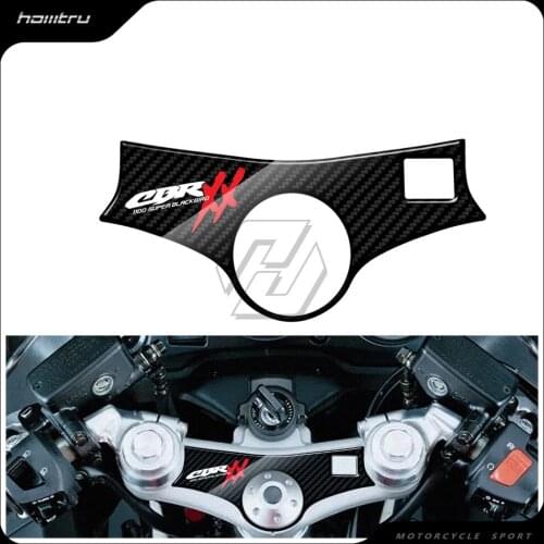3D Carbon-look Upper Triple Yoke Defender Case for Honda CBR1100XX 2002-2006