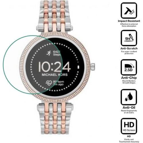 Tempered Glass Protective Film For Michael Kors Access Gen 5E MKGO/Darci Smartwatch LCD Screen Protector Cover Watch Protection