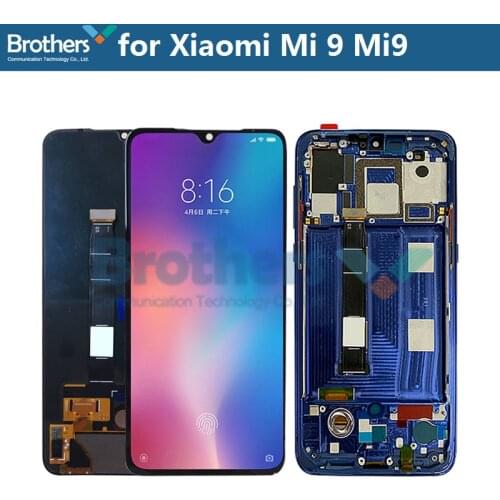 LCD Screen for Xiaomi Mi 9 Mi9 LCD Display for Xiaomi9 With or Without Frame Touch Screen Digitizer LCD Assembly Original 100
