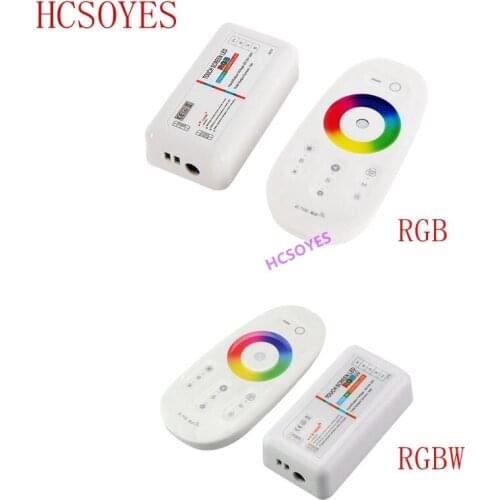 1pcs DC12-24V Touch Screen 2.4G Wireless RGB RGBW 18A Remote Controller For 5050/3528/3014/2835 LED Strip