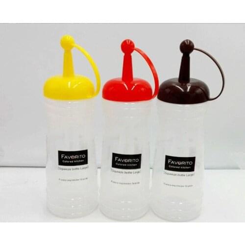 1PC honey salad Storage Packing bottle sauce jam spices tomato sauce squeeze bottle Dispenser Cruet seasoning bottle OK 0500
