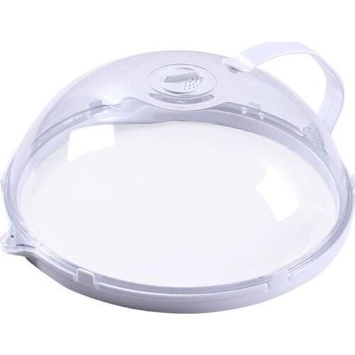 10 inch Microwave Splatter Cover Anti-Splatter Microwave Guard Lid Transparent Anti-Splatter Plastic Food Grade Plate Cover