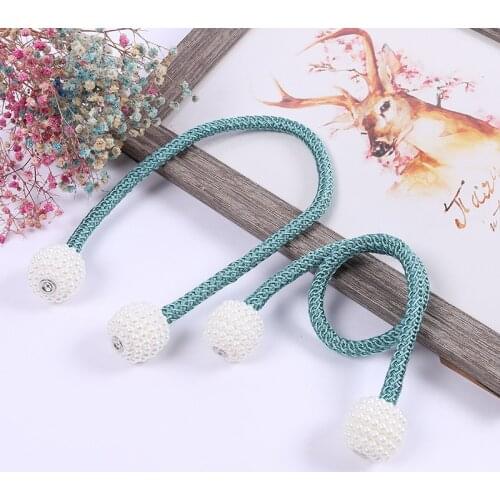 1x Pearl Magnetic Curtain Clip Curtain Frame Lace Buckle Hanging Ball Buckle Lace Curtain Accessories Home Decoration