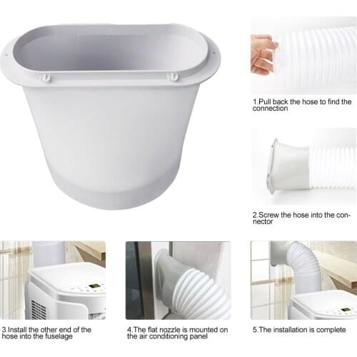 5.9inch Durable Exhaust Hose Adapter Window Plate Pipe Tube Connector Portable ABS Home Easy Install Mobile Air Conditioner
