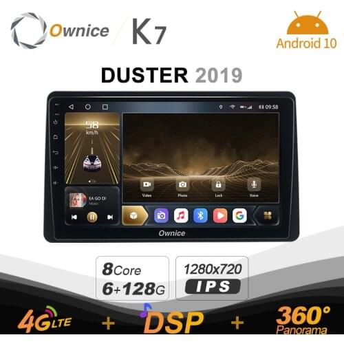 Android 10.0 6G+128G Ownice K7 Car autoradio Multimedia for Renualt DUSTER 2019 radio system unit 360 Panorama 4G LTE SPDIF