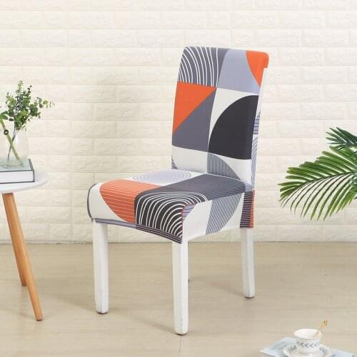 Stretch print chair cover Dining chair cover 1/2/4/3 pieces For hotels wedding banquet restaurant Funda de silla