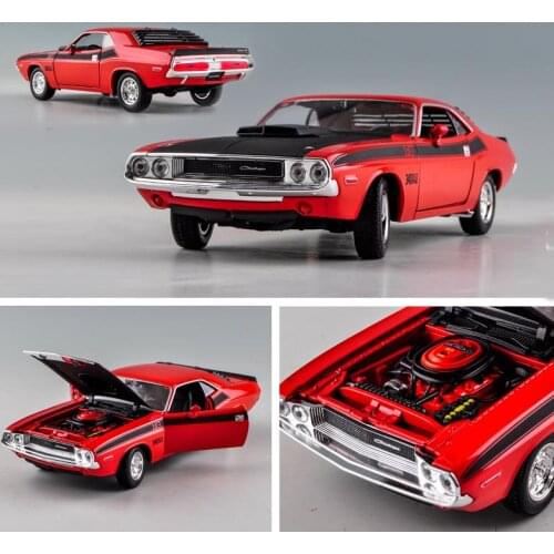Dodge Challenger 1970 Muscle Retro Sports,1:24 Advanced alloy car toy,collection model,free shipping