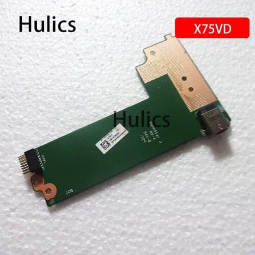 Hulics Original For Asus X75A X75V X75VD X75VB DC POWER BOARD X75VD_DC_BOARD REV:2.0 60-NC0DC1000