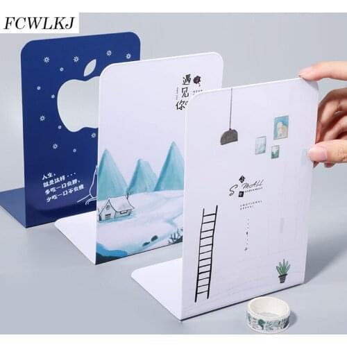 2021 New 2Pcs Creativity L-shaped Desk Organizer Desktop Book Holder School Stationery Office Accessories