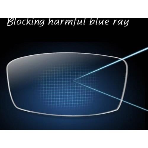 Anti-Blue Ray Lens 1.61 Single Vision Myopia Presbyopia Prescription Optical Lens For Eyes Protection Reading Eyewear