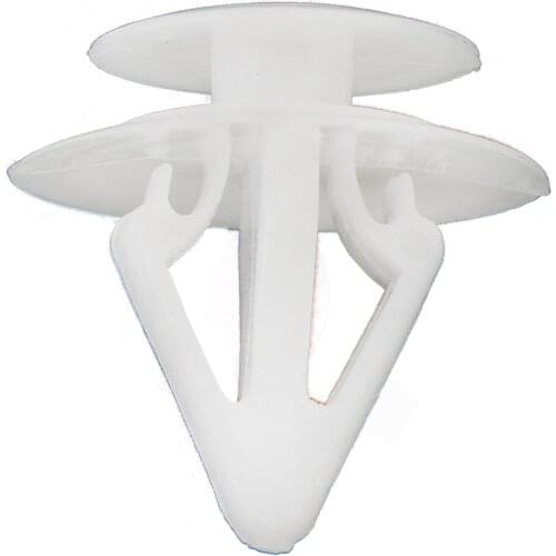 Set of 20 Auto Vehicle Car Bumper Clips Retainer Fastener Rivet Door for Mazda White