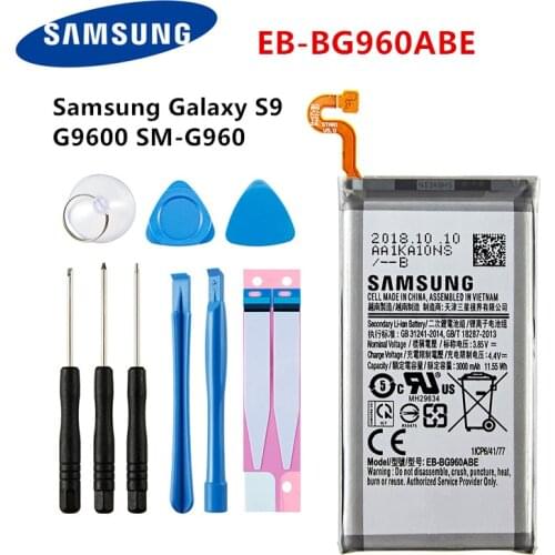 SAMSUNG Orginal EB-BG960ABE 3000mAh Battery For Samsung Galaxy S9 G9600 SM-G960F SM-G960 G960F G960 G960U G960W +Tools
