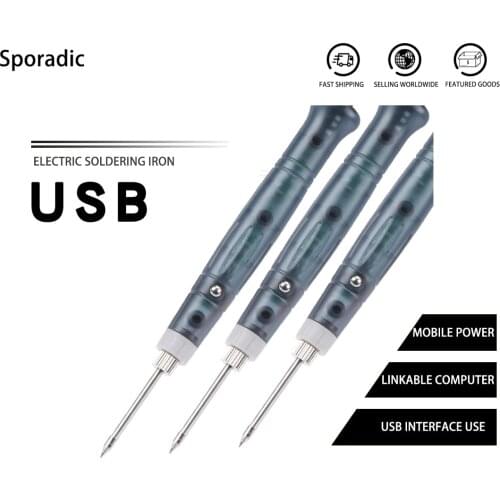 Portable 5V8W USB Powered Electric Soldering Iron Solder Pen Welding Gun Hand Kit Fast Heating Outdoor welding Soldering Kit