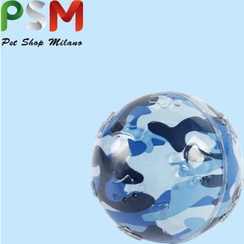 Dog toy pet tennis camouflage rubber vocal toy molar anti bite cleaning interactive training vocal ball