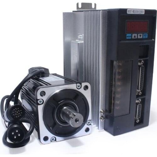 220V 750W 3000RPM 2.4N.m 0.75KW Single-Phase AC Current Type Servo Motor 90ST-M02430 With Drive AASD-15A For Actuator