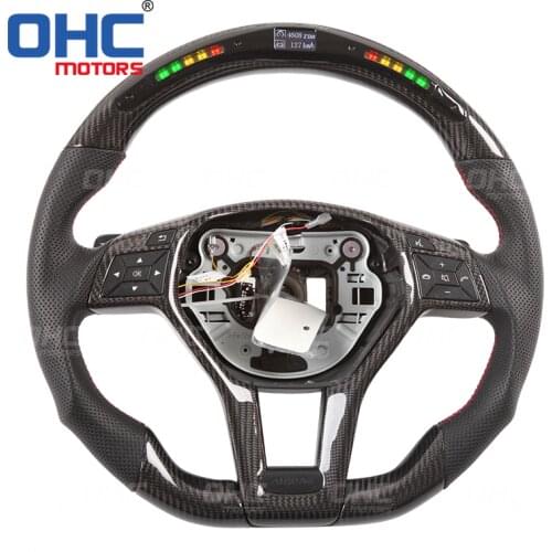 LED Steering Wheel compatible for Mercedes Benz X156 X204 C117,X117 W218,X218 R231 GLA AMG LED Performance Display