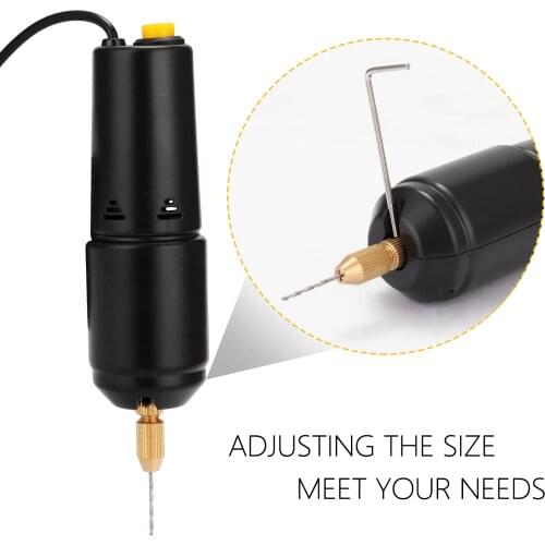 Z-U36 Professional Mini Electric Drill USB Puncher 5V Power Small Grinding Power Tool for Jewelry Pearl Resin DIY