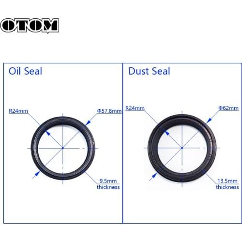 OTOM Motorcycle Parts Front Shock Absorber Oil Seal Bicycle O-ring Dust Oil Seals Service Kit For KTM EXC HUSABERG TE FE Gas-Gas