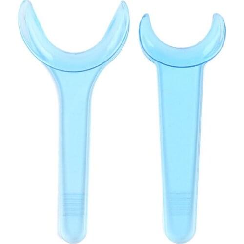 1 pcs Dental retractors mouth opener T Type 2 Size clear/blue mouth retractor Autoclavable Repeat Use dental products china