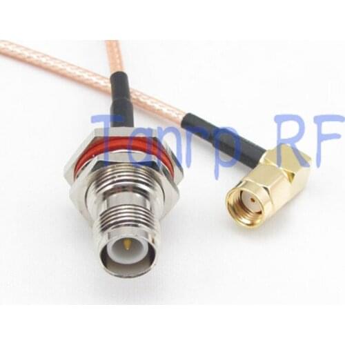 15CM Pigtail coaxial jumper cable RG316 extension cord 6inch RP TNC female jack to RP SMA male plug RF adapter connector
