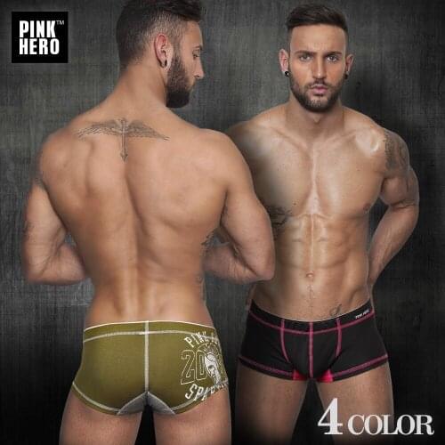 2016 New Stretched Cotton Boxer Short Mens Trunk high quality spandex cotton mens underwear intimate mens undergarment