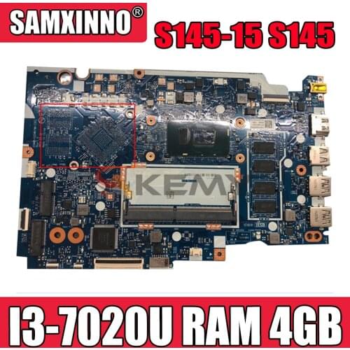 Akemy GS44B GS54B NM-C561 For Lenovo S145-15 S145 Notebook Motherboard CPU I3 7020U RAM 4GB 100% Test Work