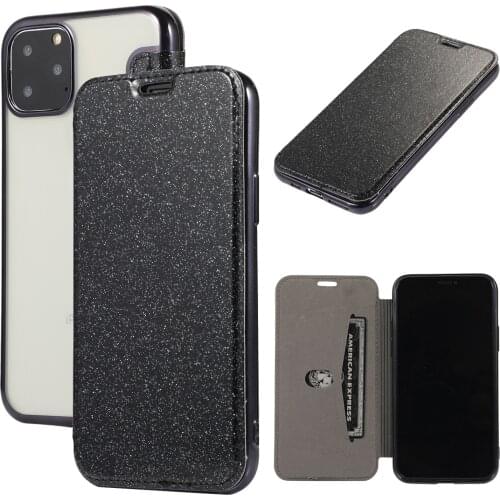 Glitter Electroplating Flip Phone Case for iPhone 12 Mini 11 Pro Max XR X XS SE 2020 7 8 Plus Shockproof Full Protection Coque