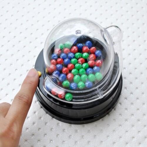Bar Electric Lottery Machine Toy Home Drinking KTV Entertainment Board Game Bingo Party ABS Lucky Number Picking Kids Shake Mini