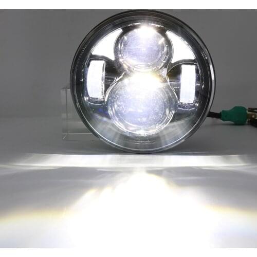 5.75 inch 40w LED Projector moto H4 Hi/Lo Beam Headlight DRL for Harley Davidson Sportster 1200 883 Motorcycle H4 Headlamp