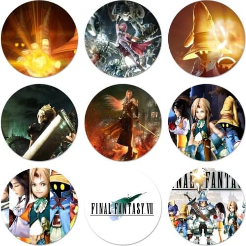 Game Final Fantasy Ix Icons Pins Badge Decoration Brooches Metal Badges For Backpack Decoration 58mm
