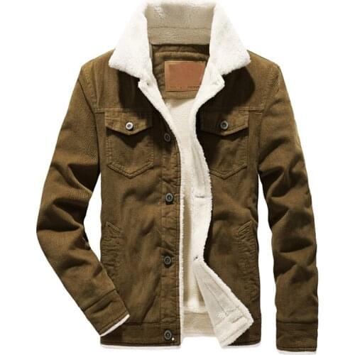 IN-YESON Mens Corduroy Jackets
