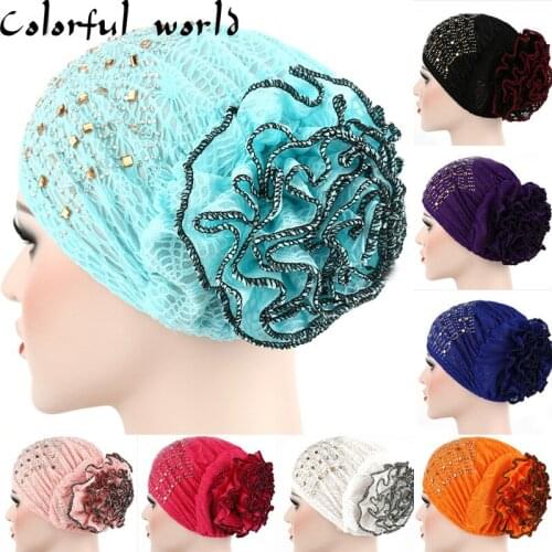 Muslim Turban Hijab Caps Hijab Caps Muslim For Women Musulman Ladies Turban Hat Chemo Cap Women Hair Head Accessories Lace Cap
