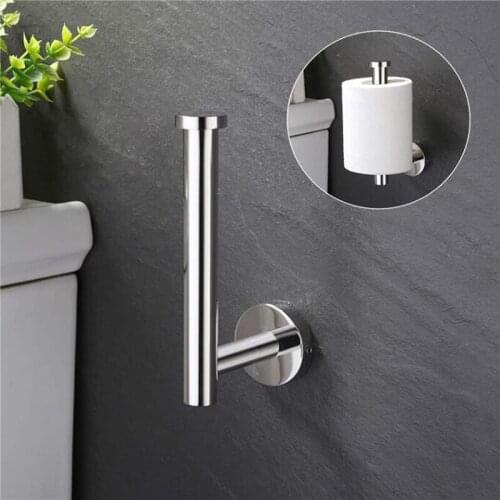 Toilet Wall Mount Toilet Paper Holder Stainless Steel Bathroom Kitchen Roll Paper Accessory Household Towel Accessories Holders