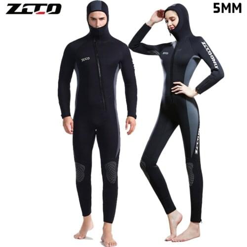 2021 NEW new 5MM neoprene wetsuit for men and women free diving fishing hunting suit scuba snorkeling swimsuit wet