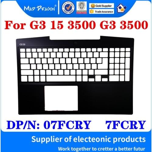 New original palm rest For For Dell G3 15 3500 G3 3500 Laptops Palm rest host upper cover C shell Case Red border 07FCRY 7FCRY