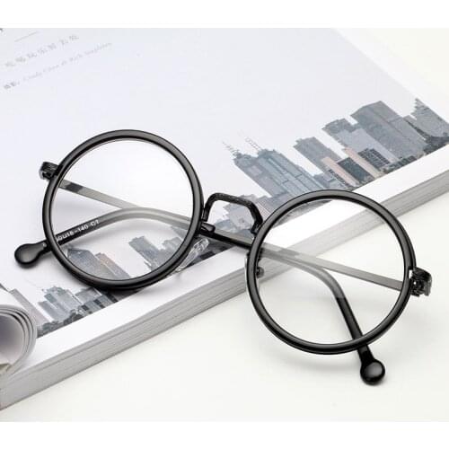 Retro Round Glasses Frame Women Men Clear Lens Myopia Eyeglasses Frames Transparent Optical Prescription Eye Glasses Spectacles