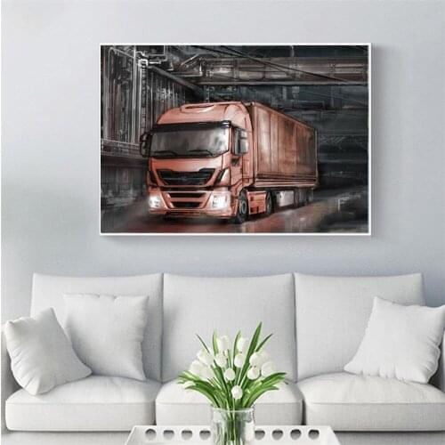 Full Square/Round 5D DIY Diamond Painting Cartoon Truck Mosaic pictures of Rhinestones Diamond embroidery home decoration FG1682