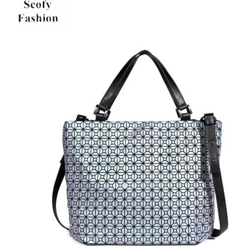 SCOFY FASHION Geometric Tote Hand Bags Luxury Crossbody Bags for Women 2021 Purses and Handbags Ladies Shopping shoulder bag