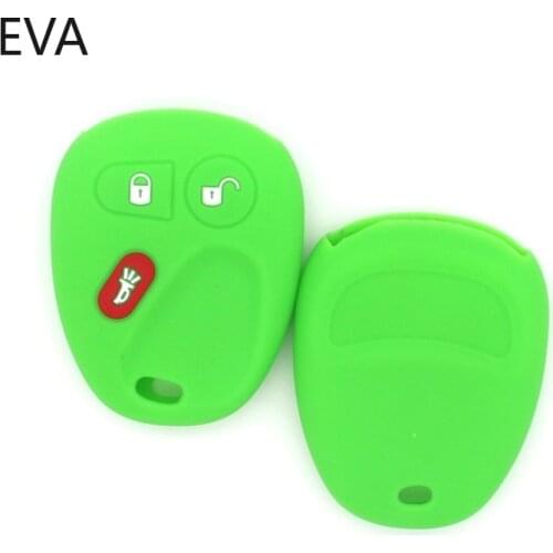 Silicone Cover Case for Buick Hummer H3 GMC for Chevrolet Colorado Isuzu 3 Buttons Car Key Case Cover