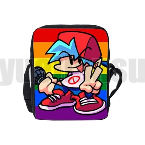 3D Print Game Friday Night Funkin Shoulder Bag Boys Girls Handbags Women Cosmetic Bags Waist Packs Crossbody Cartoon Lunch Bag
