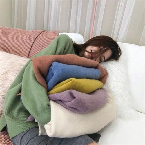 Women 2020 Autumn Winter New O-neck Sweaters Female Casual Twist Warm Sweaters Ladies Oversized Pullover Knitted Tops P247