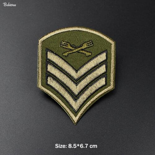 2019 New Cool Military Army Badges Patch Iron on for Cloth DIY Stripes Embroidered Stickers Patchwork Decorative Applique