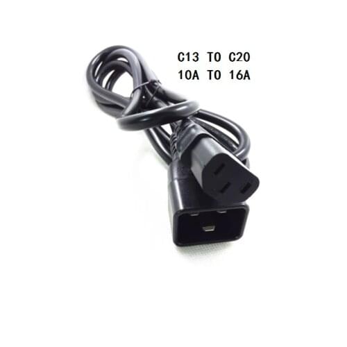 High quality IEC 320 C13 Female to C20 Male Power extension Cord Adapter Cable 10A TO 16A For PDU UPS